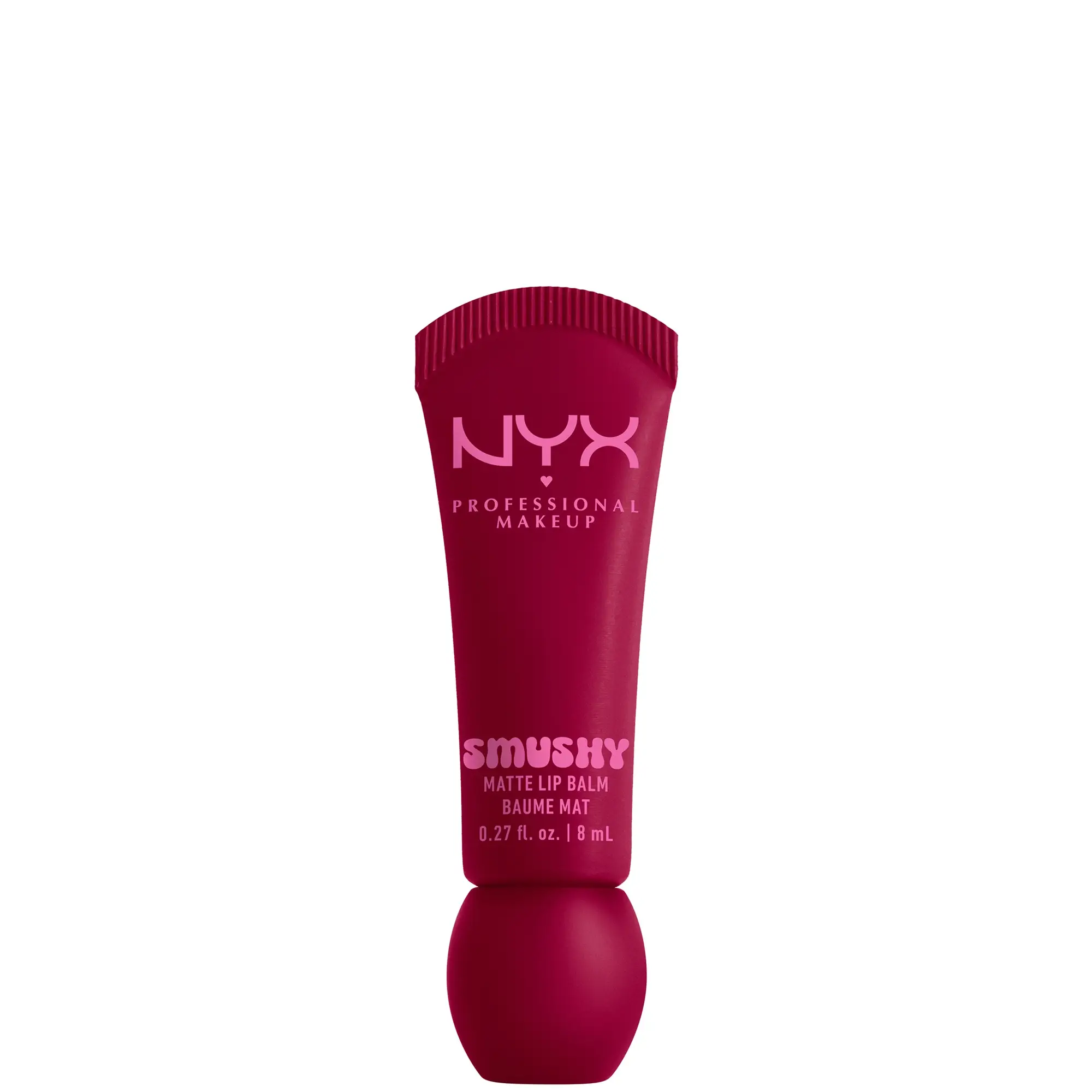 NYX Professional Makeup Smushy, Matte Lip Balm, Soft Diffused Color, Matte Finish, Smudge Fudge, 1 count
