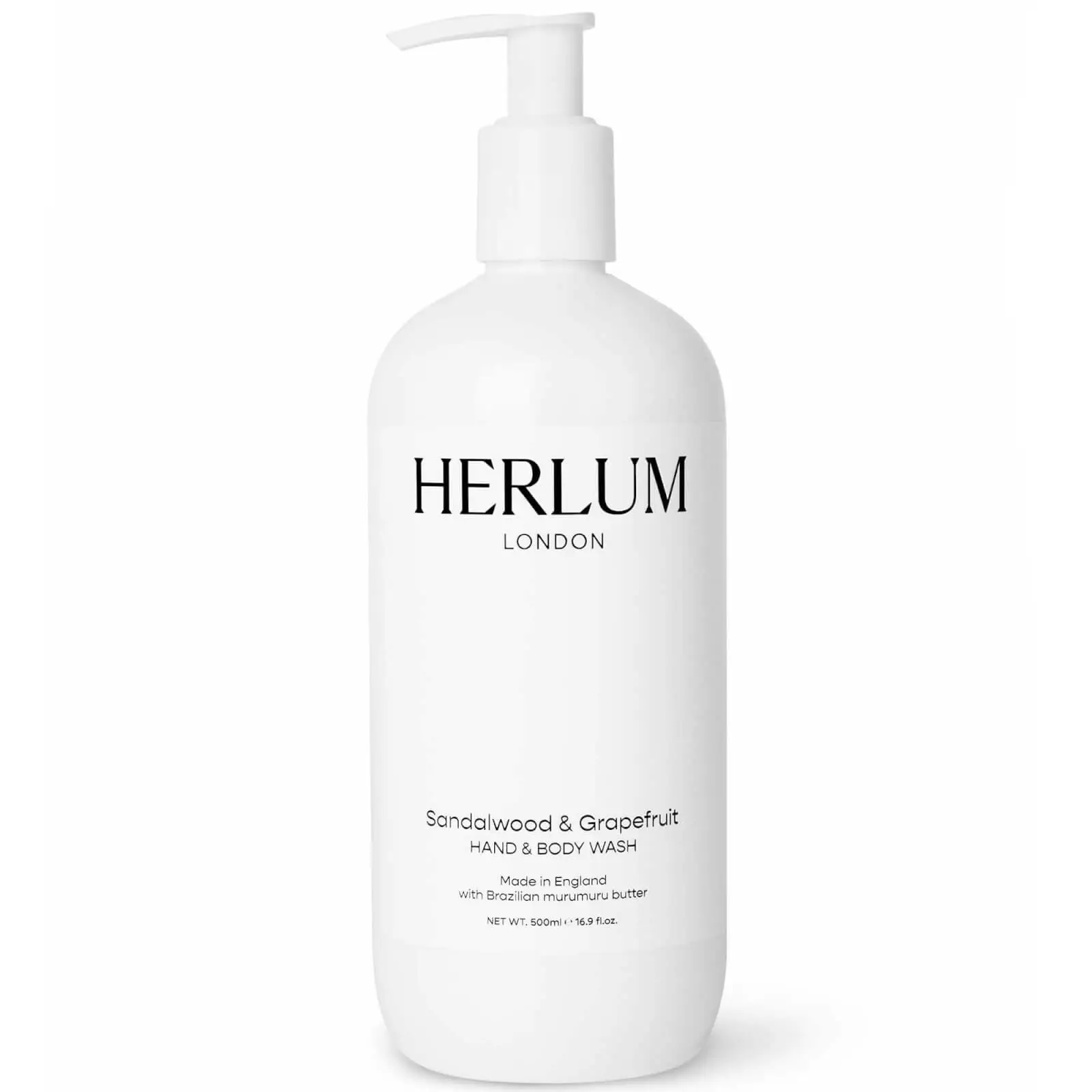 Herlum Hand and Body Wash Sandalwood and Grapefruit
