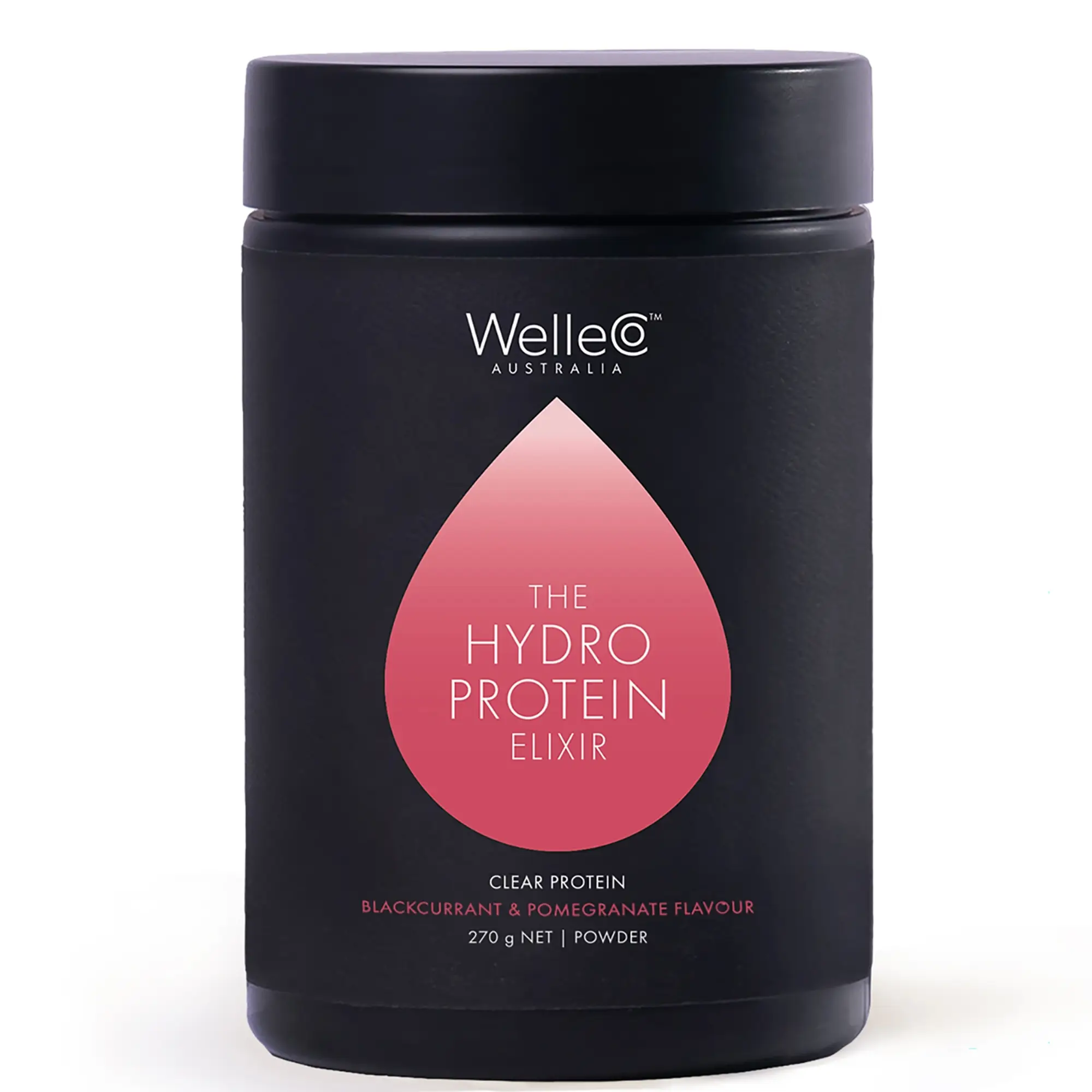 Welleco The HydroProtein Elixir - Blackcurrant & Pomegranate 270g
