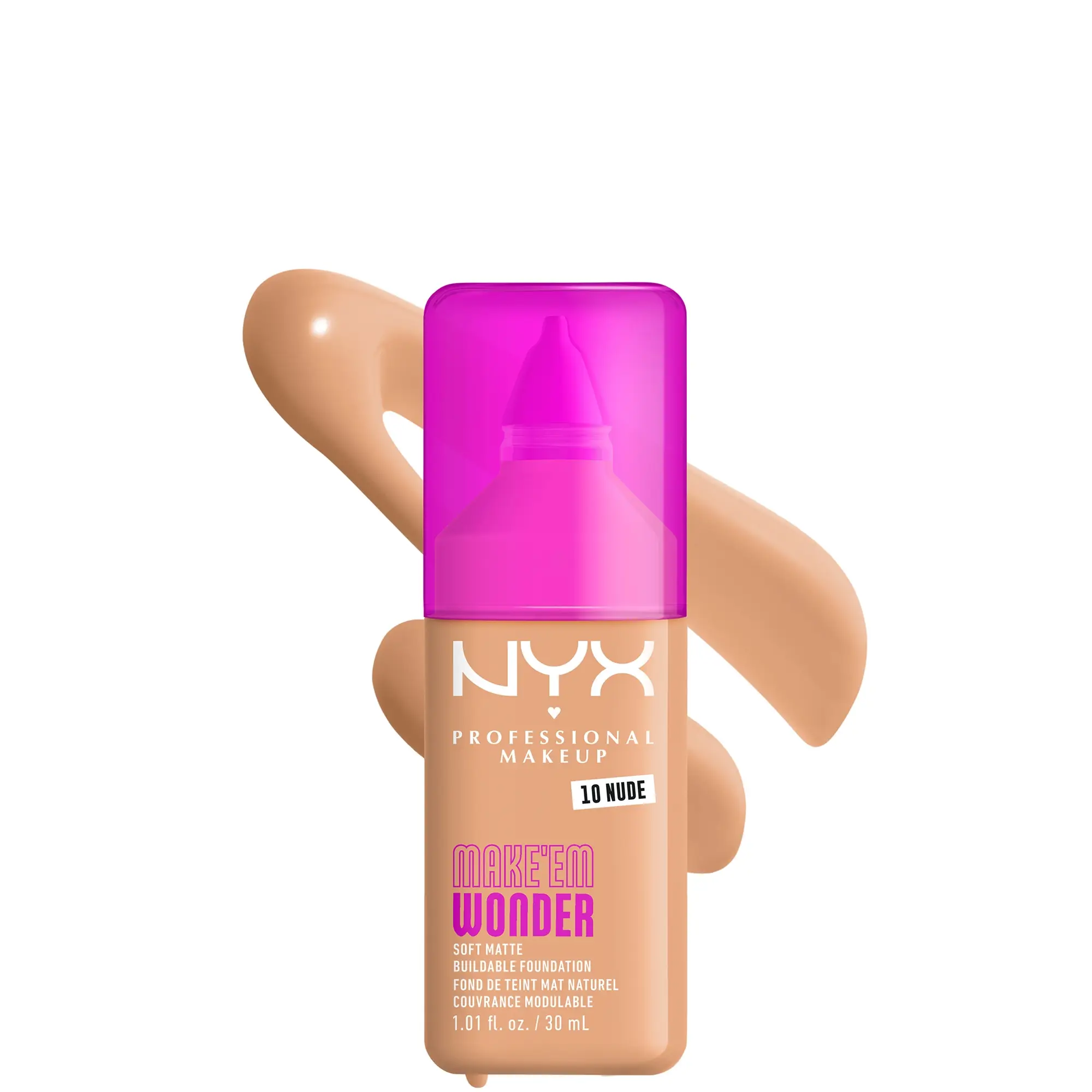 NYX Professional Makeup Make 'EM Wonder, 24H Soft Matte Foundation