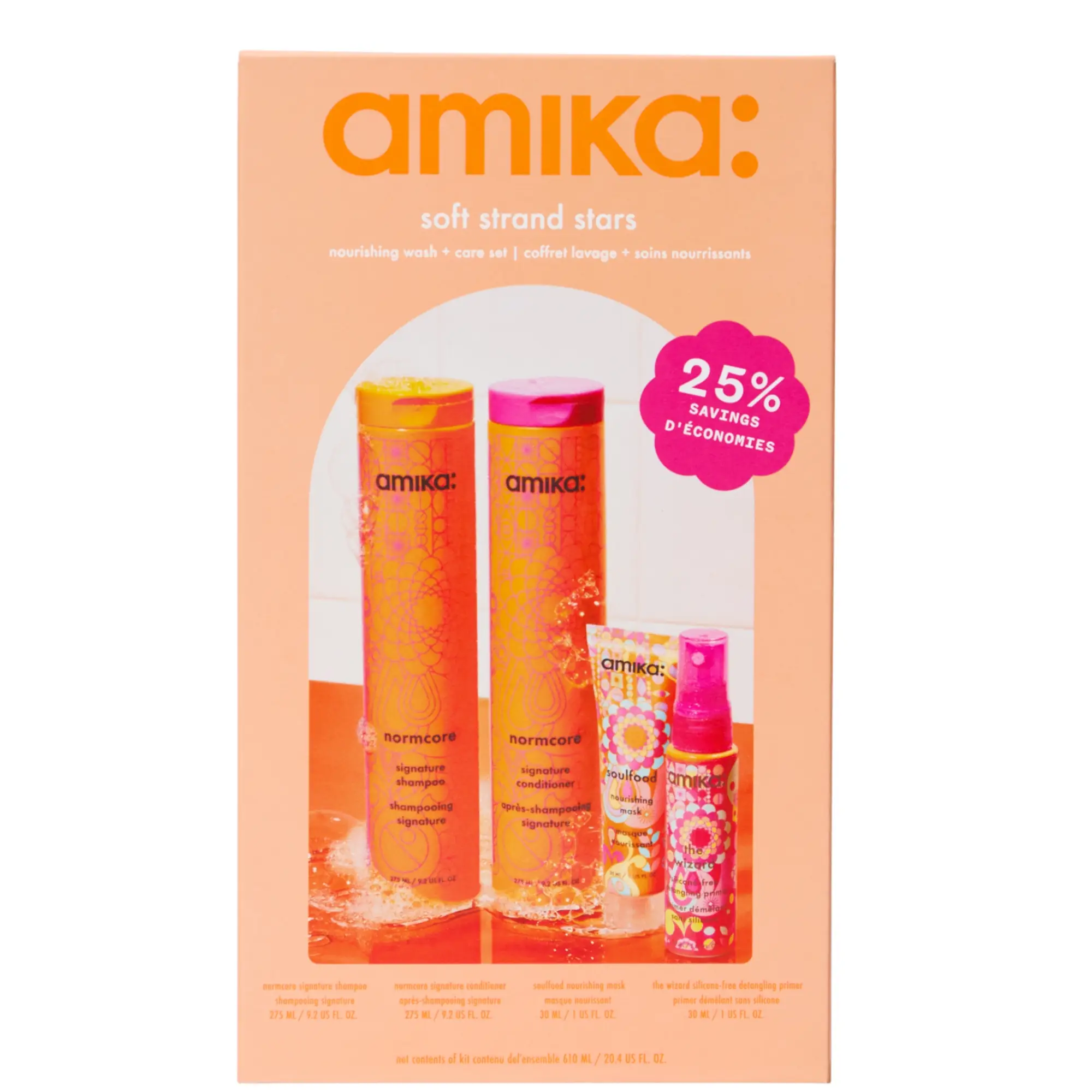 amika Soft Strands Stars Nourishing Wash + Care Set