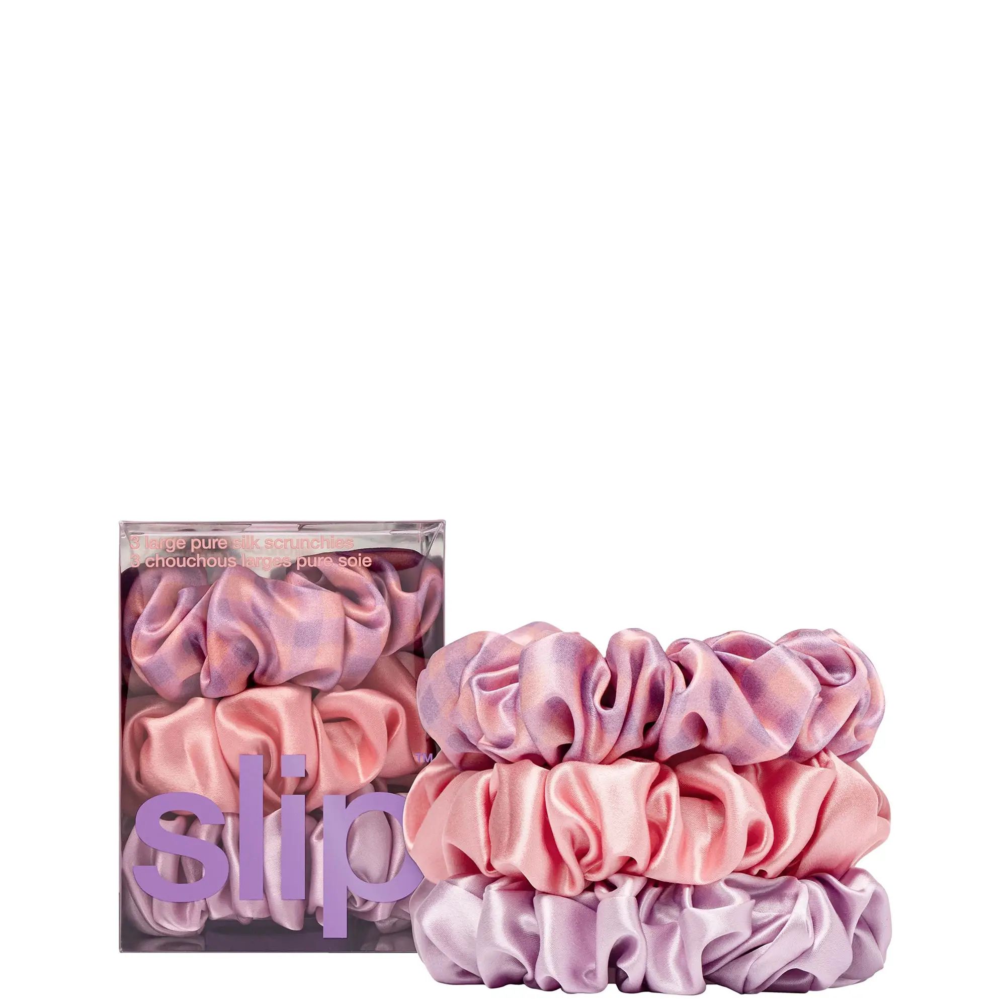 Slip Pure Silk Large Scrunchies - Belleflower