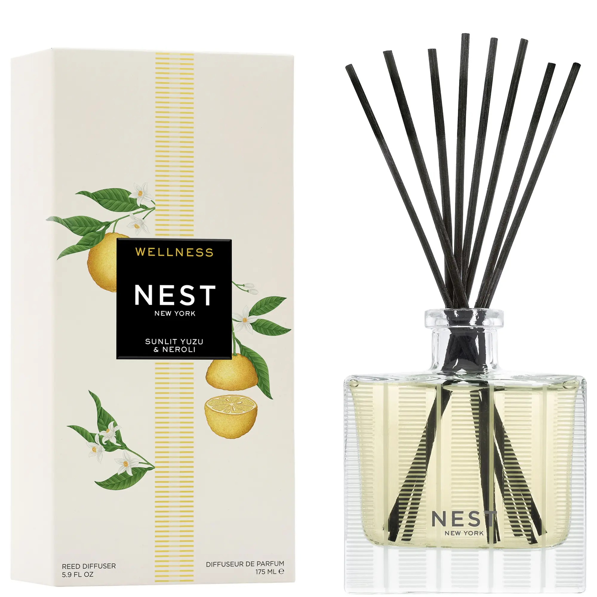 NEST New York Sunlit Yuzu & Neroli Reed Diffuser 5.9 Fl.Oz/175 Ml