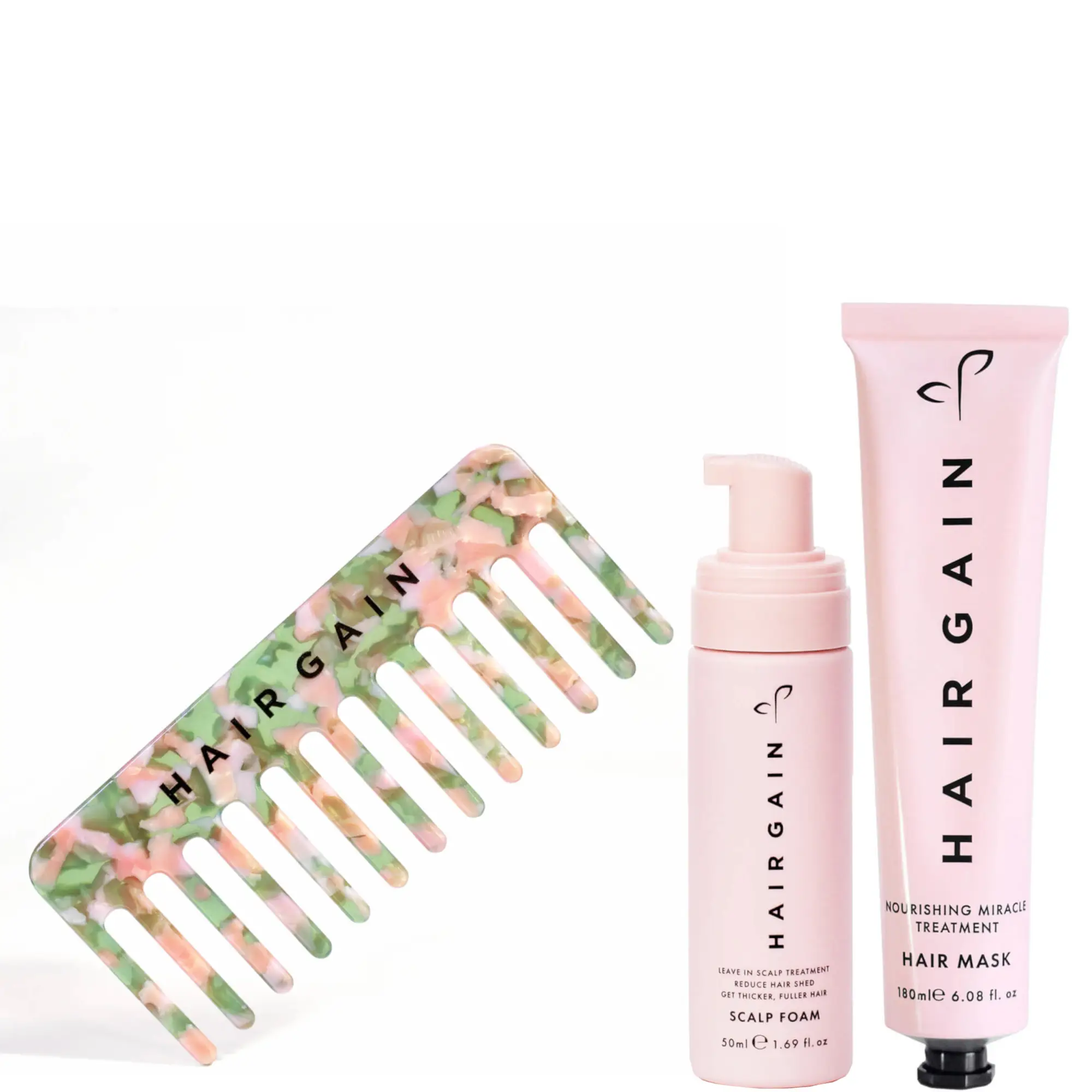 Hair Gain Scalp Foam, Treatment Mask & Comb (Worth 62.00€)