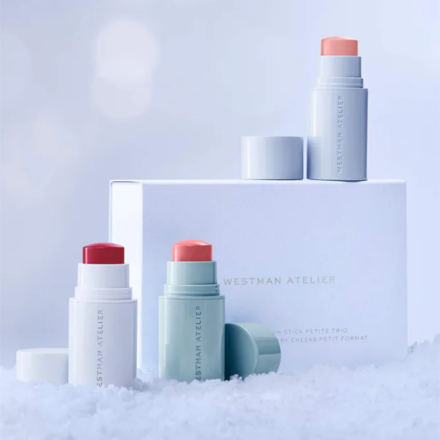 Набор румян Westman Atelier Mini Baby Cheeks Lip + Cheek Cream Blush Stick Trio Gift Set