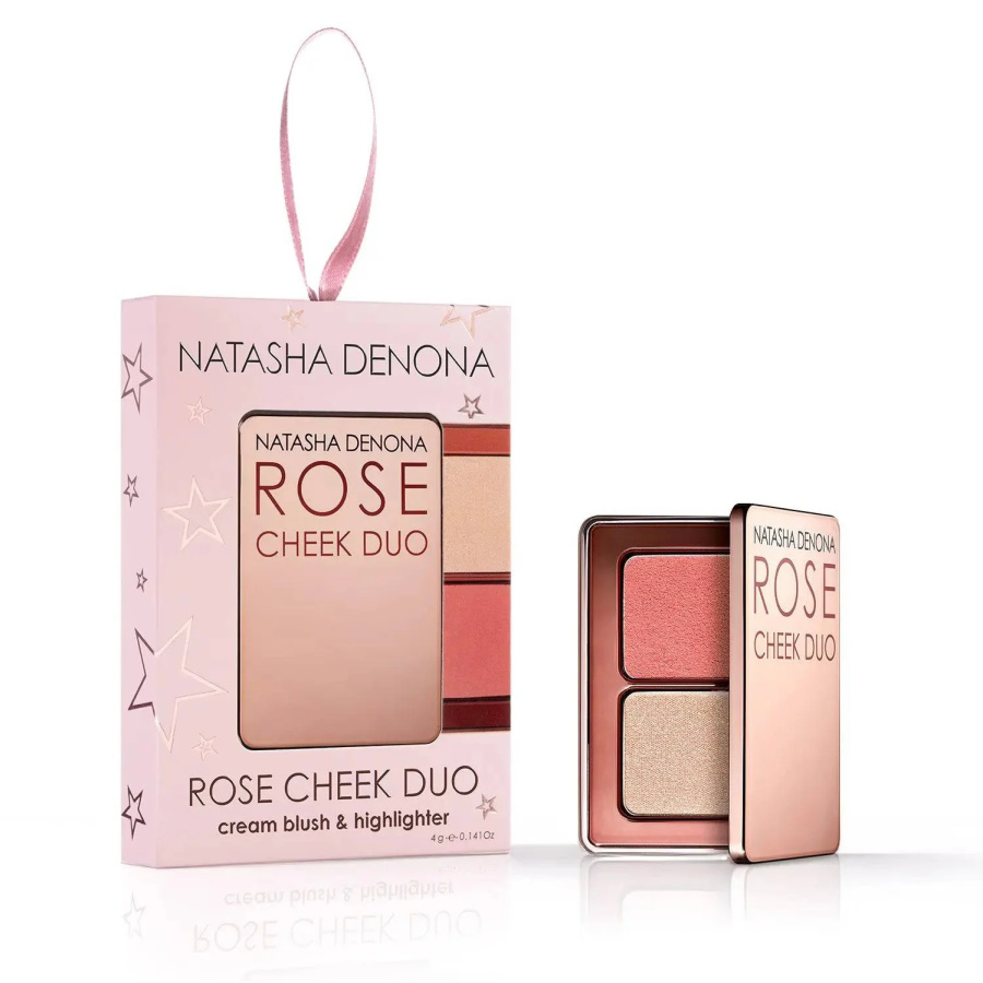Румяна и хайлайтер Natasha Denona MINI ROSE CHEEK DUO - ORNAMENT Cream Blush & Highlighter Ornament